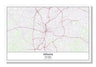 Atlanta Georgia USA City Map