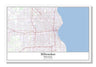 Milwaukee Wisconsin USA City Map