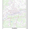 Frankfurt Germany City Map