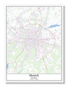 Munich Germany City Map