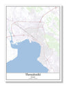 Thessaloniki Greece City Map