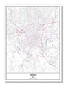 Milan Italy City Map
