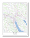 Zurich Switzerland City Map