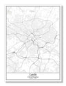 Leeds United Kingdom City Map