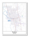 Stockton California USA City Map