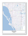 Sarasota Florida USA City Map
