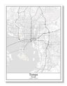 Tampa Florida USA City Map