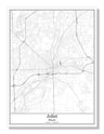 Joliet Illinois USA City Map
