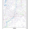 Joliet Illinois USA City Map