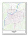 Louisville Kentucky USA City Map