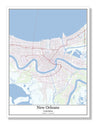New Orleans Louisiana USA City Map