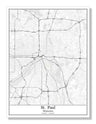 St Paul Minnesota USA City Map