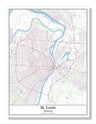 St Louis Missouri USA City Map