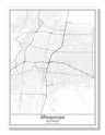 Albuquerque New Mexico USA City Map
