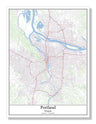 Portland Oregon USA City Map