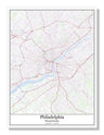 Philadelphia Pennsylvania USA City Map