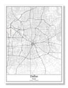 Dallas Texas USA City Map