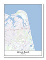 Virginia Beach Virginia USA City Map