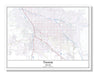 Tucson Arizona USA City Map