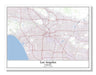 Los Angeles California USA City Map