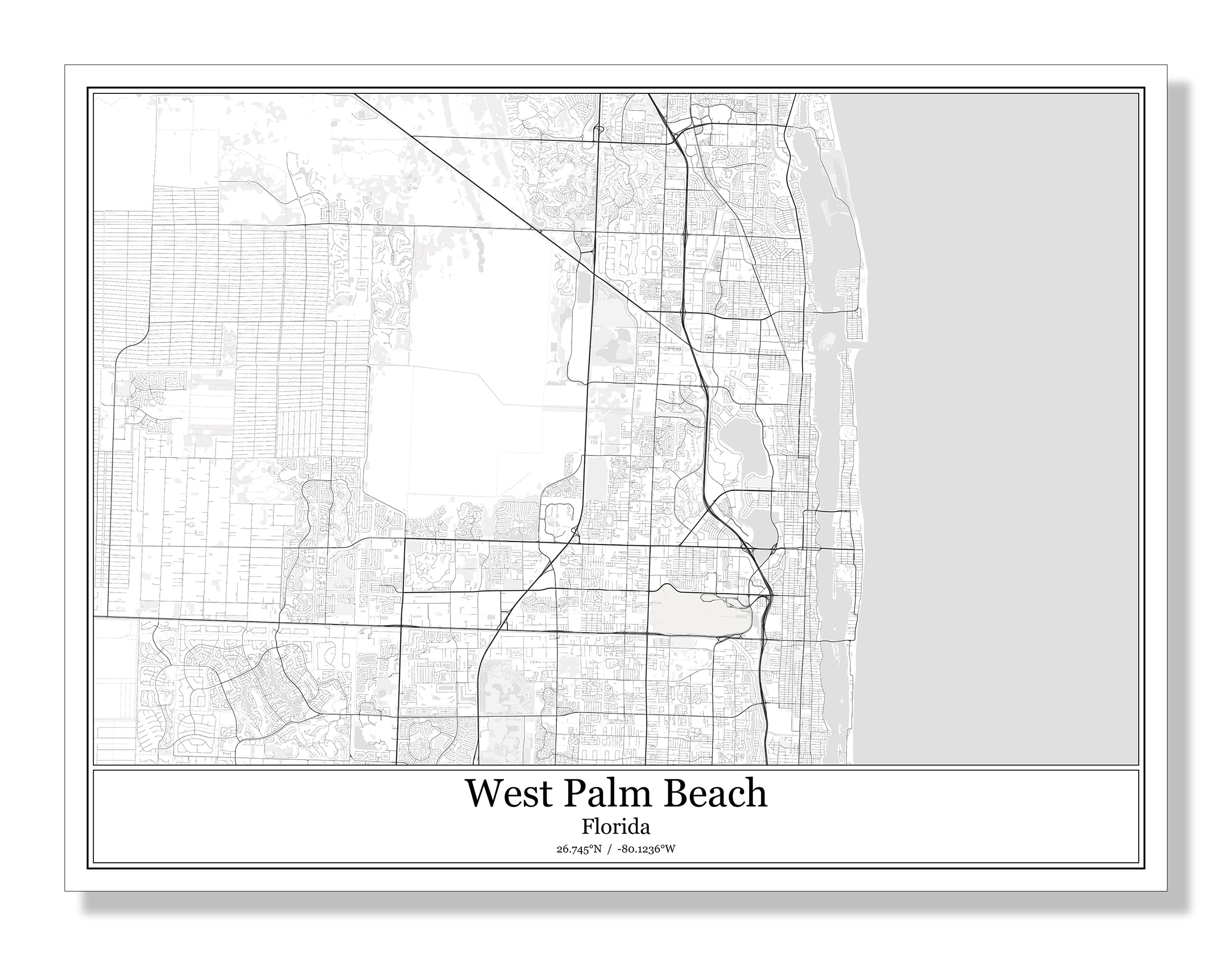 map of florida cities west