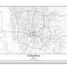 Columbus Ohio USA City Map