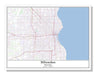 Milwaukee Wisconsin USA City Map